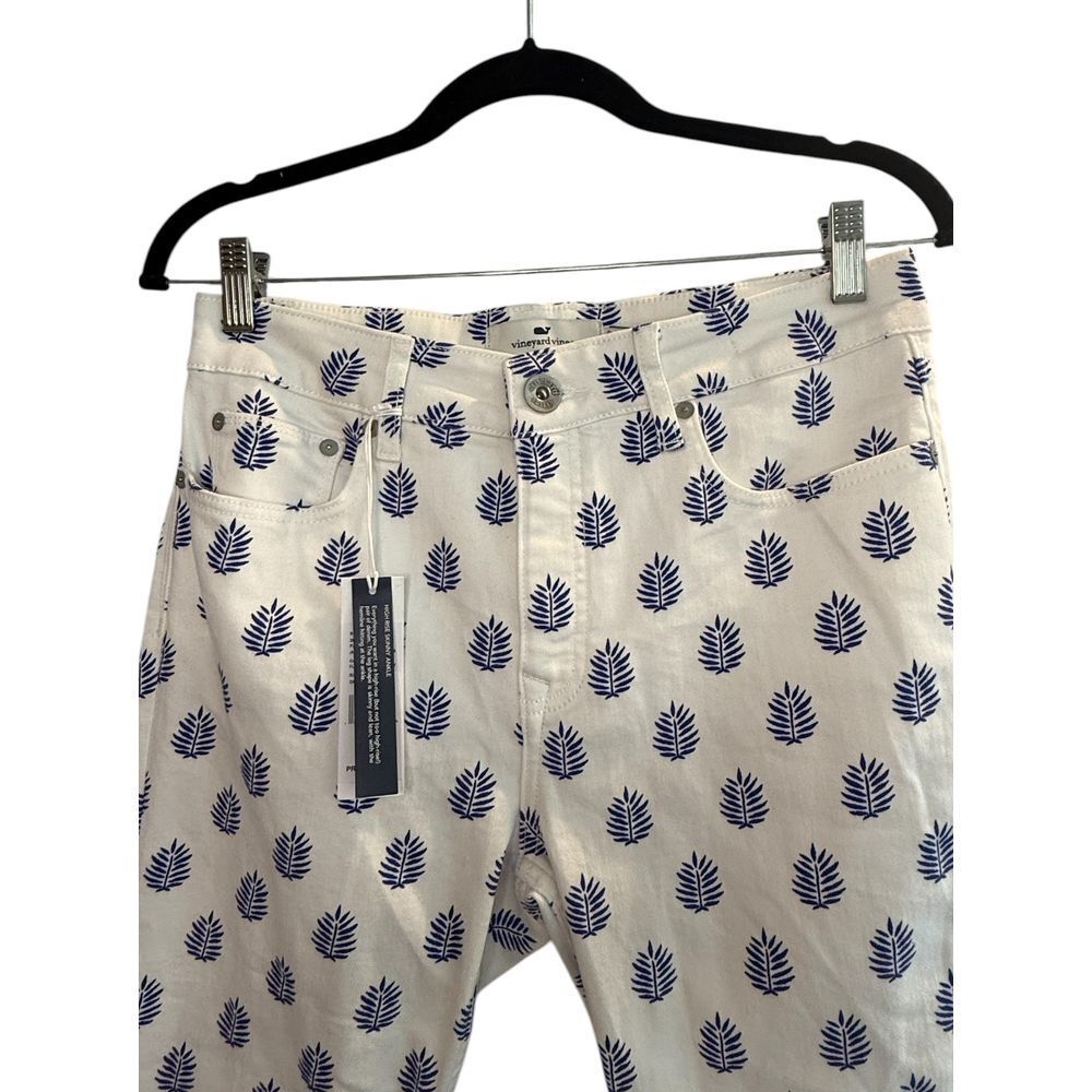 NWT Vineyard Vines Jamie Printed High Rise Skinny Jeans Sz 29 - Picture 5 of 12